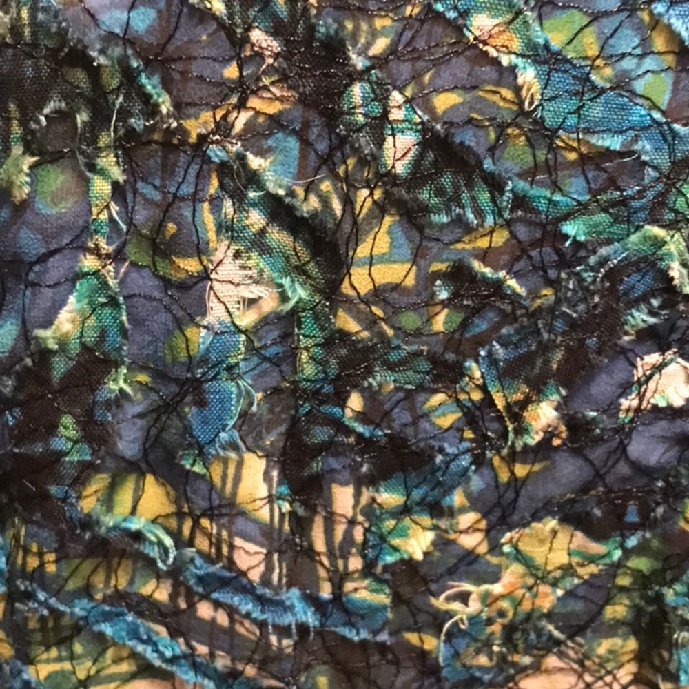 Nwot Chicos Silk Patchwork Sheer Jacket Size 0 /S… - image 3